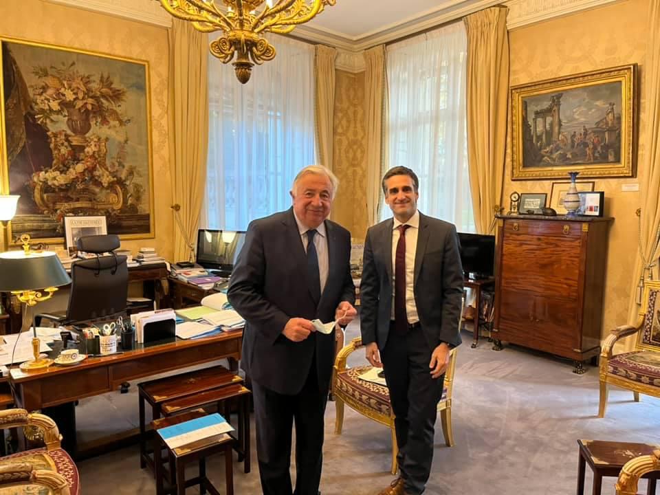 Yan Chantrel - Entretien avec le Président du Sénat suite à mon élection